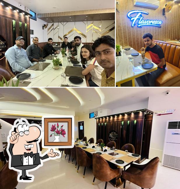 Check out how THE FLAVORESCA RESTAURANT(AT HOTEL RUDRA REGENCY) looks inside