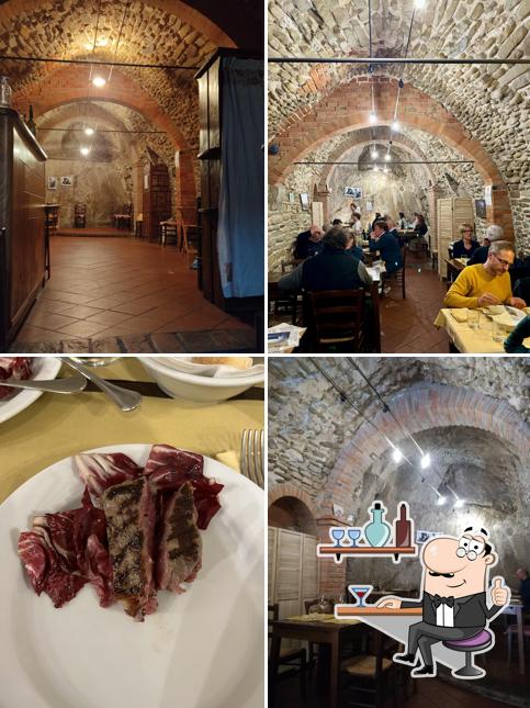 Gli interni di L'Osteria di Guercinoro