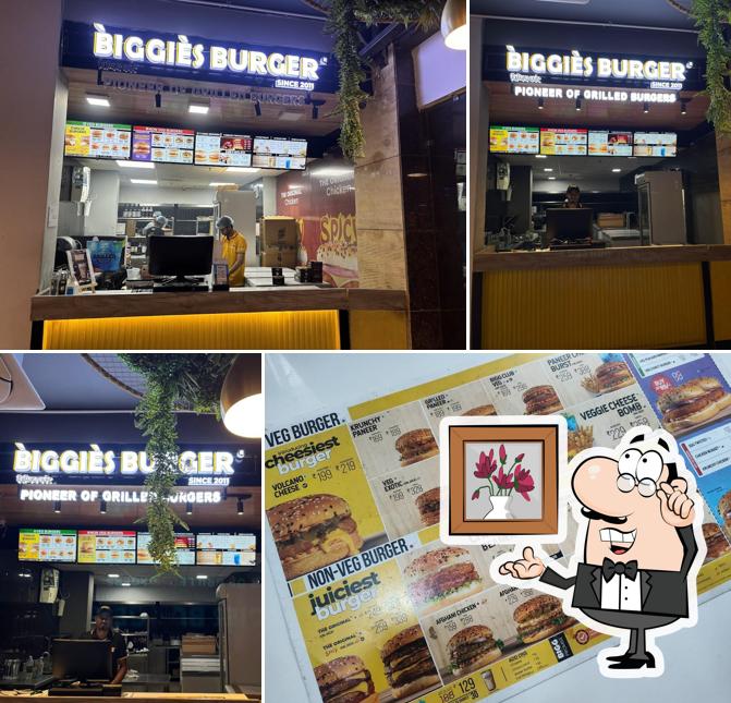 The interior of Biggies Burger: Apollo Hospital