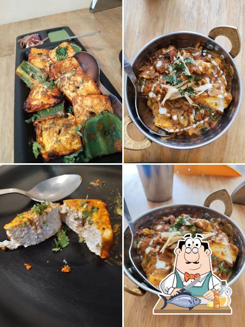 Grilled salmon at Sardarji Da Dhaba