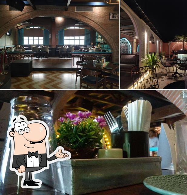 The interior of Cafe TC Agra