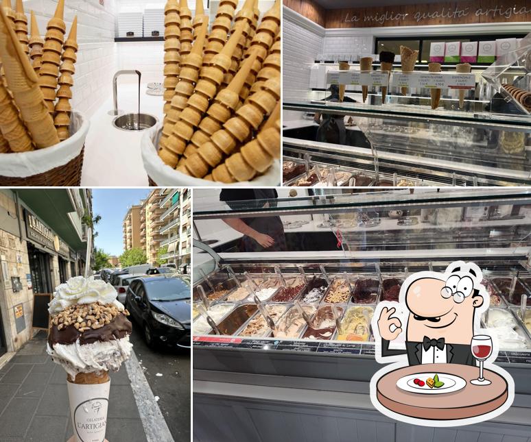 Platti al Gelateria L'Artigiana Platti al Gelateria L'Artigiana