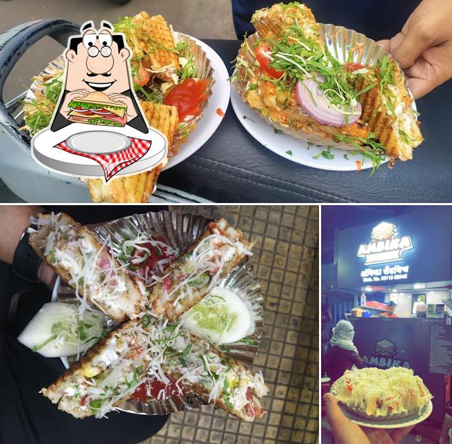 Club sandwich at Ambika Sandwich