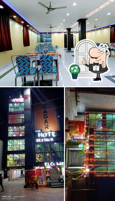 The restaurant's exterior and interior