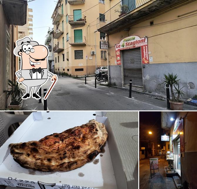 Dai un’occhiata alla foto che presenta la esterno e cibo di le 4 Stagioni