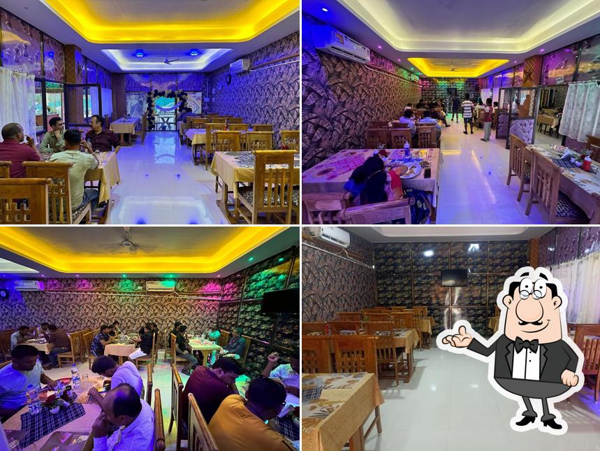 The interior of Raj Restaurant,Kesinga