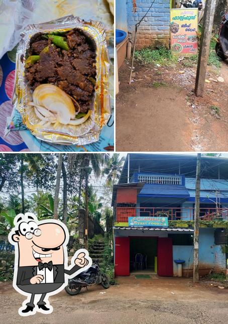 The photo of exterior and food at Chinnu Fast Food