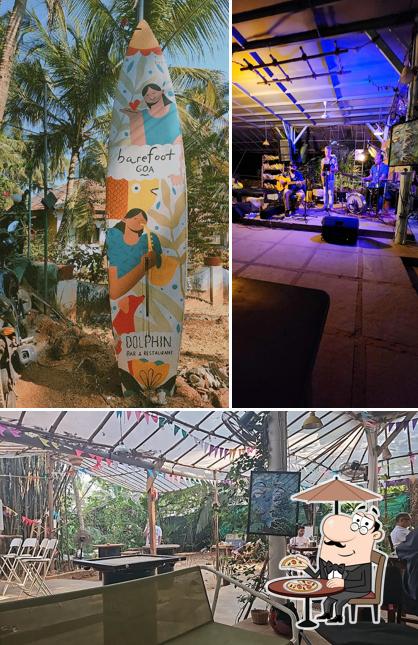 Barefoot Goa : Coffee, Cocktails, Clean food & Gigs is distinguished by exterior and interior