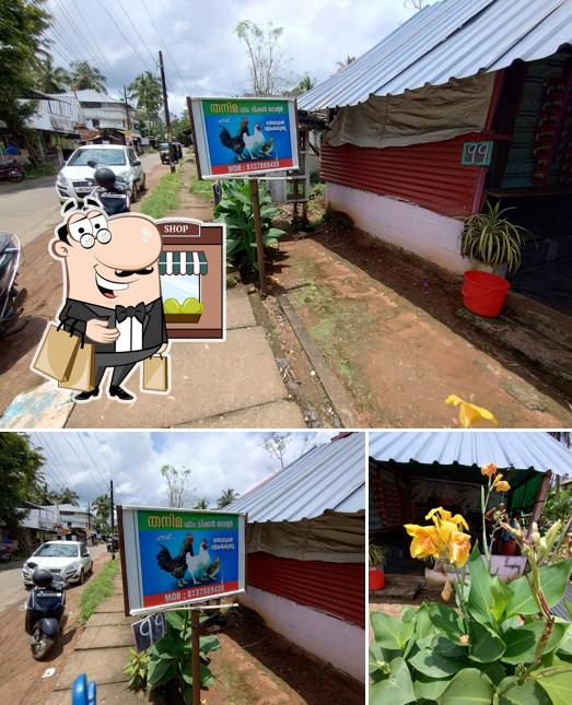 The picture of Thanima chicken centre’s exterior and food
