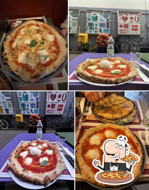 Pick different types of pizza