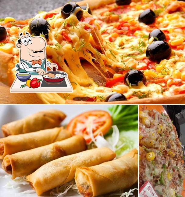 Paella at Golden globe pizza