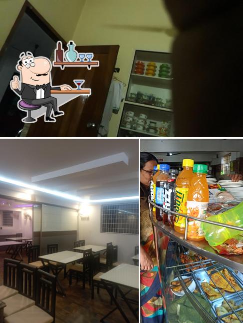 The interior of Ponniam Cafe
