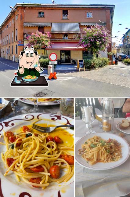 Questa è la immagine che presenta la cibo e esterno di Il Saraceno