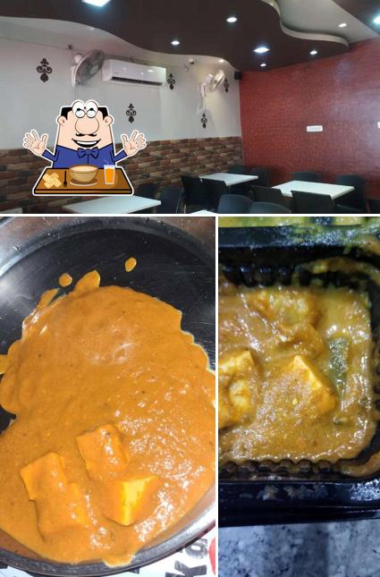 Check out the image showing food and interior at Lazeez Restaurant