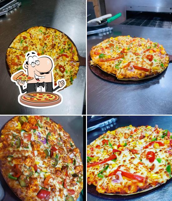 Get pizza at Hottely Pizza And Cafe