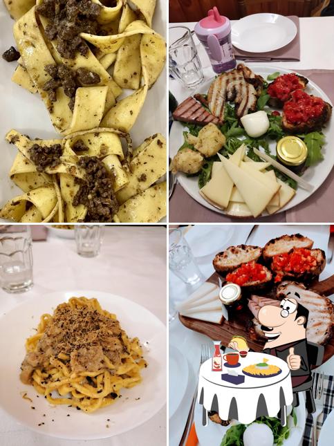 Piatto di formaggi al Trattoria Le Scalette Nemi