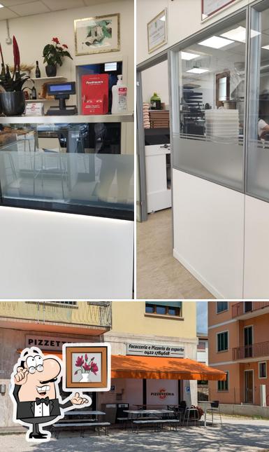 Gli interni di Pizzetteria