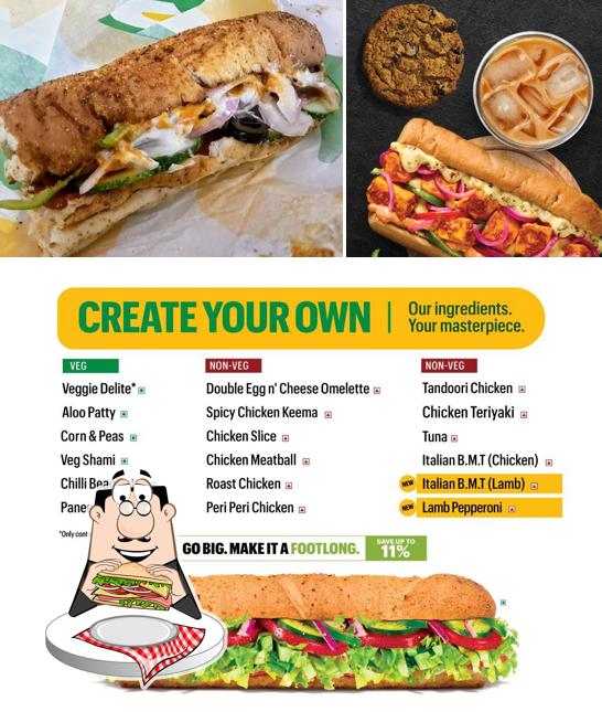 Order a sandwich at Subway Dollar Layout