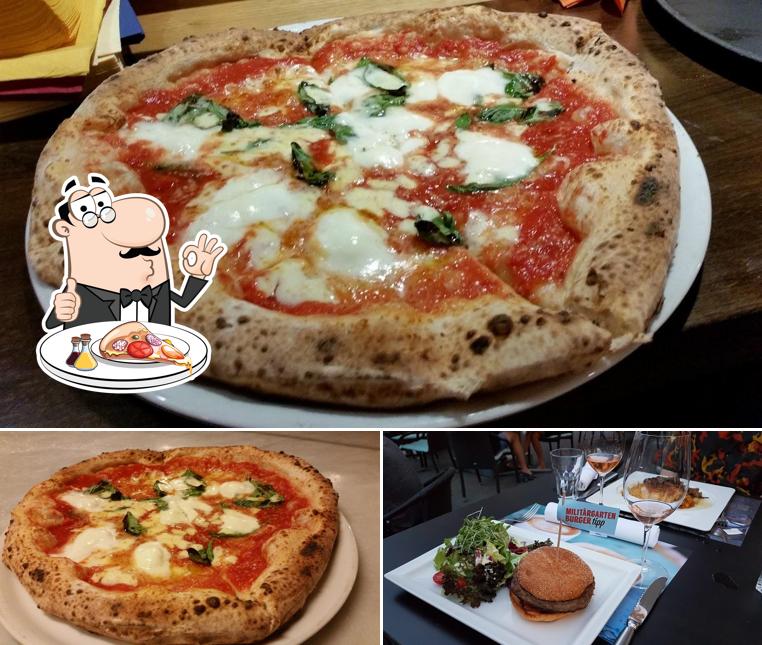 A Restaurant & Pizzeria Militärgarten, puoi assaggiare una bella pizza