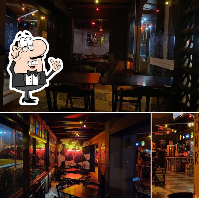 O interior do Porks - Itupava