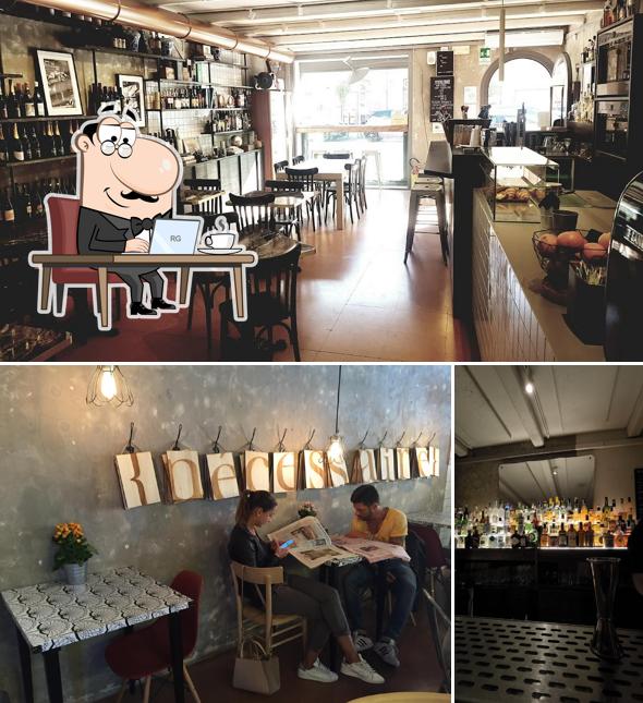 Gli interni di Nécessaire Bistrot