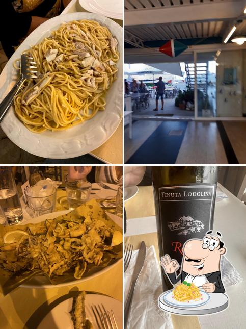 Spaghetti alla carbonara al Ristorante Circolo della Vela di Marina di Massa