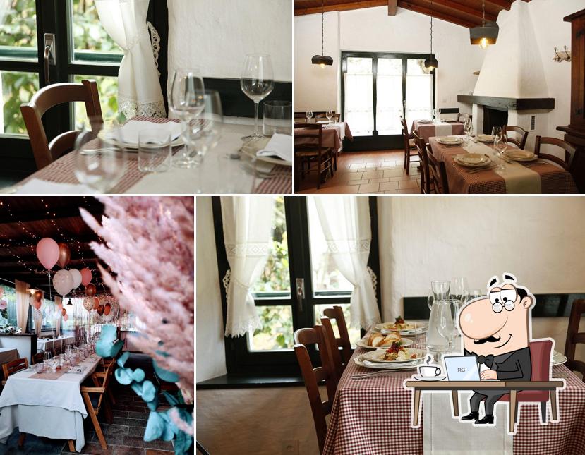 Gli interni di Osteria del Prevat