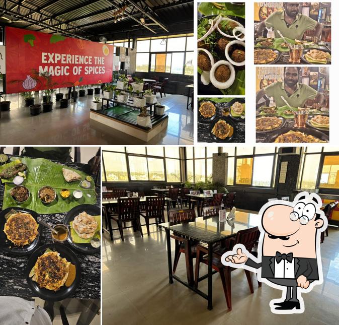 Take a seat at one of the tables at SUKKA