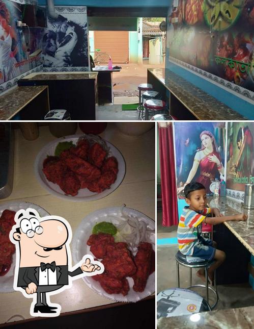 Among different things one can find interior and food at Food Street