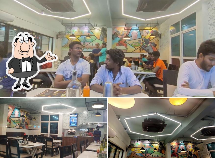 The interior of JKANS Foods Kaalavasal Branch