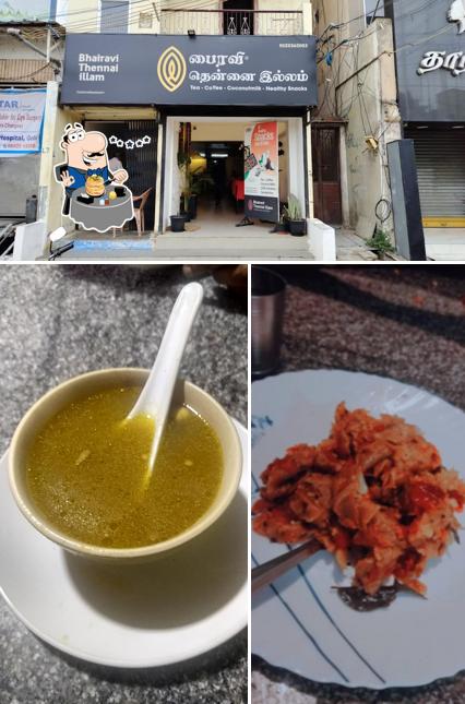 The image of food and interior at Bhairavi Thennai Illam