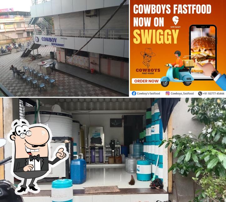 Take a look at the picture displaying exterior and beverage at Cow-Boys Fast Food