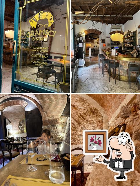 Gli interni di Gramsci Bistrot