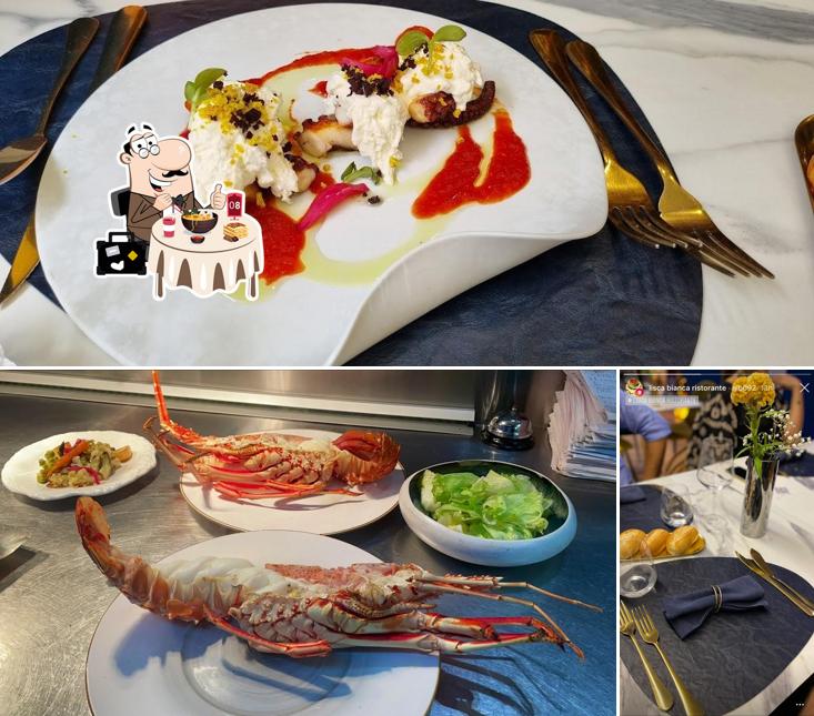 Tra le diverse cose da Lisca Bianca si possono trovare la cibo e bevanda