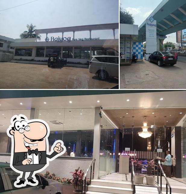 The exterior of Hotel Rajyog Pure Veg