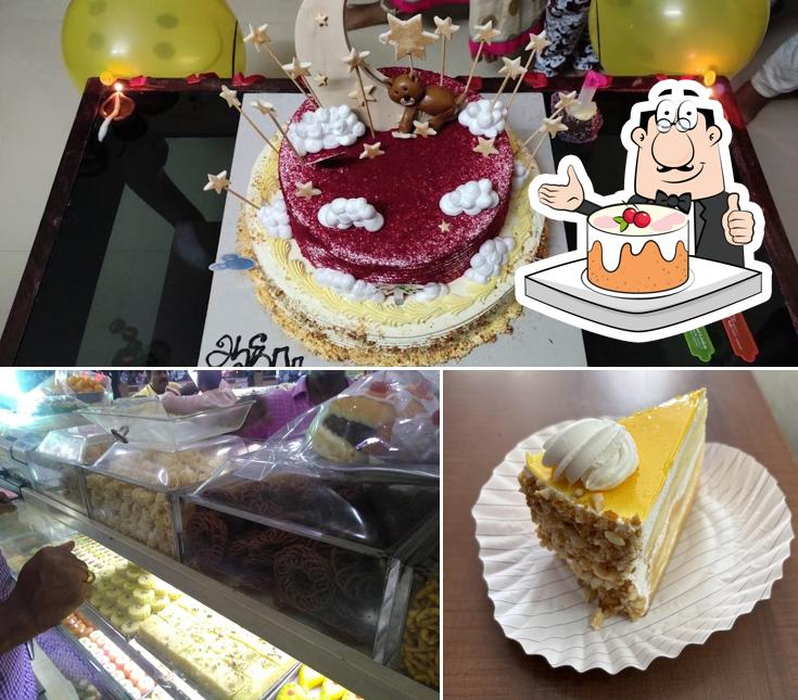 Carrot cake at Venkateswara Bakery & Sweets, Gandhiji Road