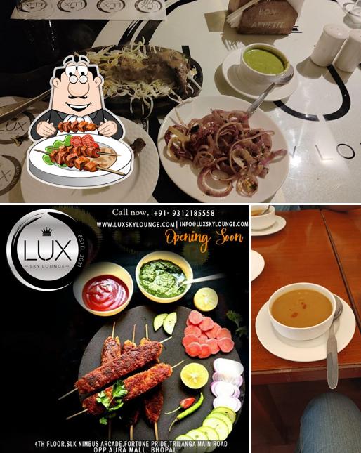 Food at LUX SKY Lounge