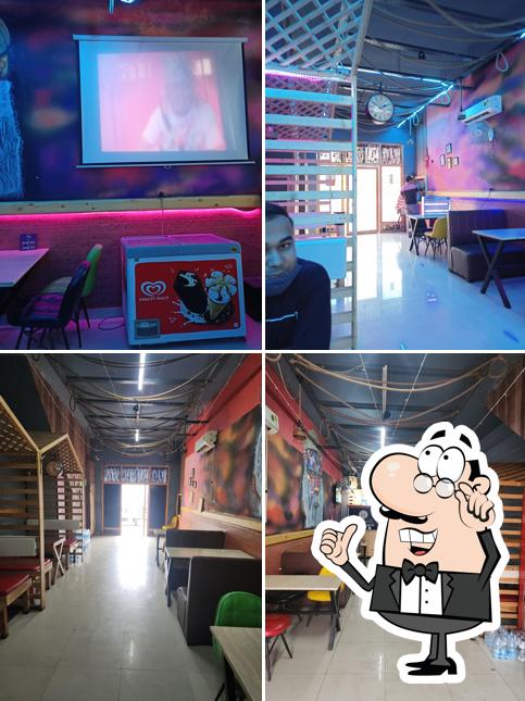 Take a seat at one of the tables at MadFoodio