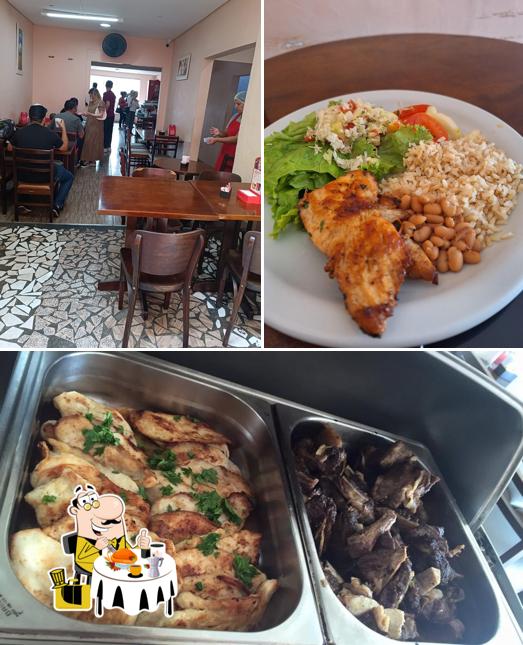 Entre diversos coisas, comida e interior podem ser encontrados no Restaurante Haru