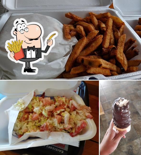 A Cantine Cartier Enr. vous pouvez prendre des frites, des pommes frites