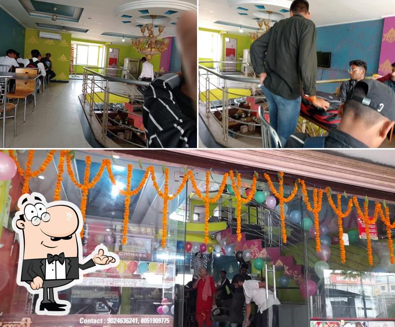 This is the photo depicting interior and food at Delhi 6 Restaurant