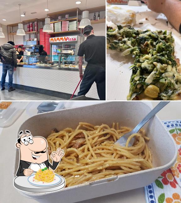 Spaghetti alla carbonara al Mamma Pizza
