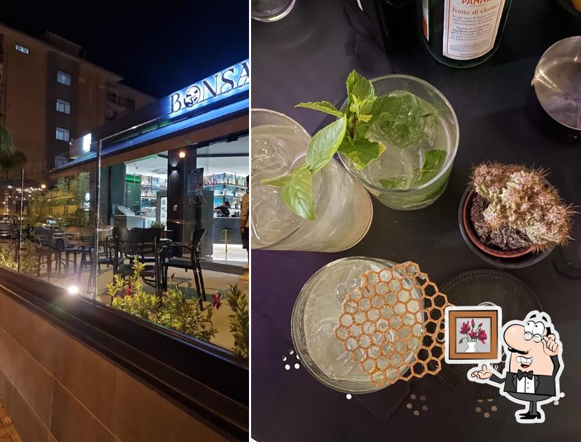 Gli interni di Bonsai bar