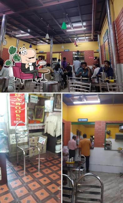 The interior of Hotel Shanmugham