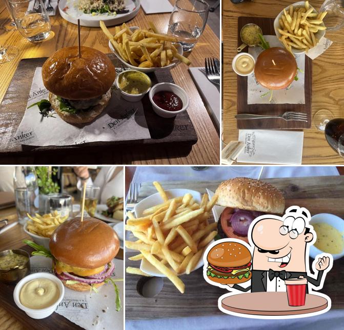 Try out one of the burgers offered by Den Anker