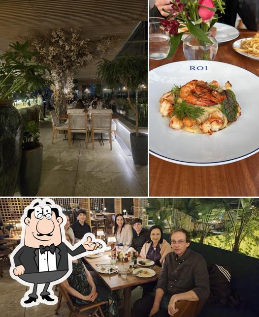 Sente em uma das mesas no ROI Méditerranée