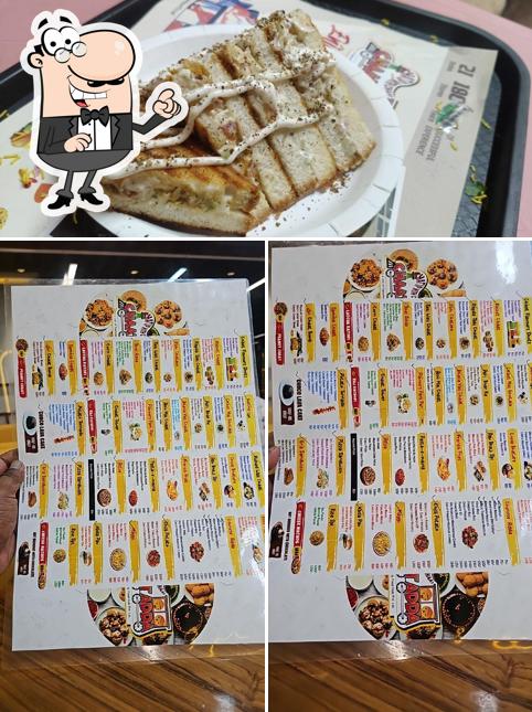 The photo of interior and food at Chaat Adda