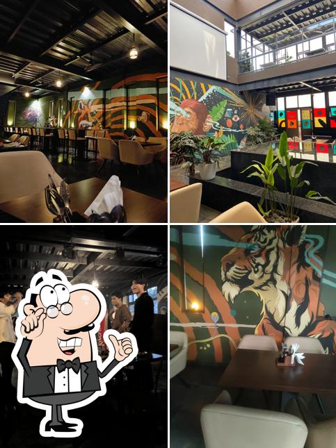 The interior of Barrel House Bar And Kitchen