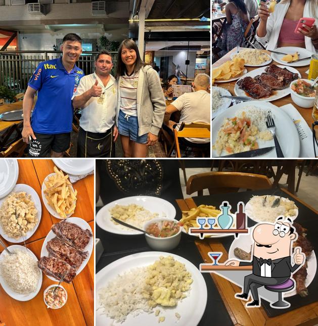 O interior do Na Brasa Columbia