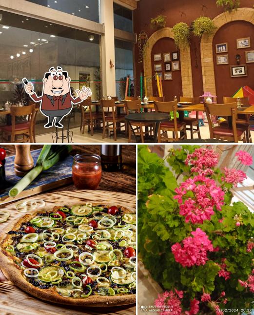 A Bella Capri Pizzaria - Franca se destaca pelo comida e interior